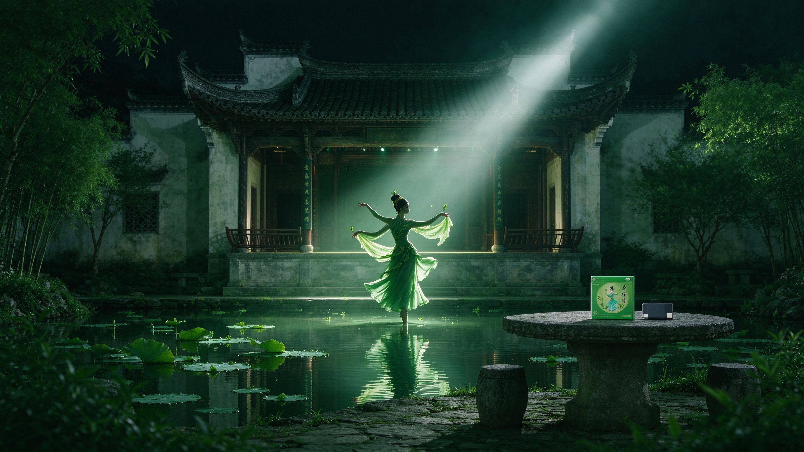 黄梅戏MP4全集下载 黄梅戏水乡戏台碟片库放映背景