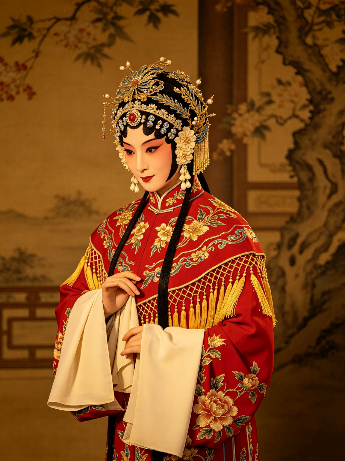 京剧春闺梦舞台艺术照——程砚秋大师春闺梦经典舞台形象张氏，程派青衣凄婉哀怨悲怆深沉梦境意境