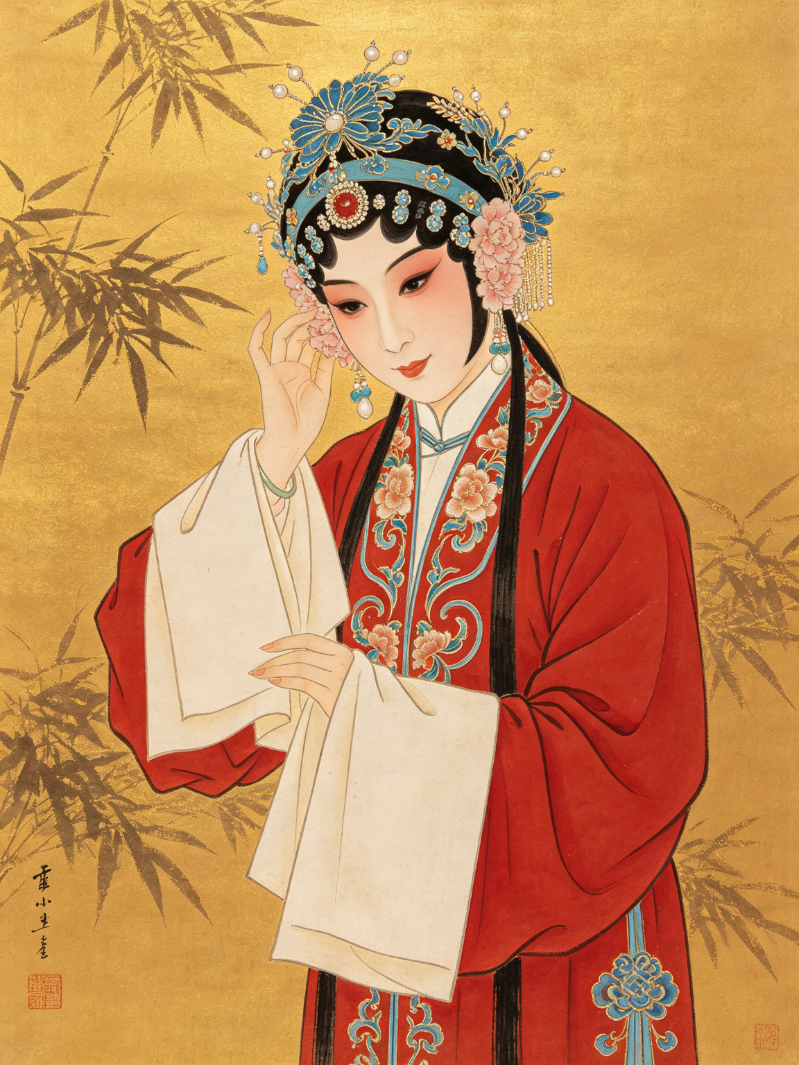 京剧霍小玉舞台艺术照——荀慧生大师霍小玉经典舞台形象霍小玉，荀派花旦凄婉哀怨含恨而终意境