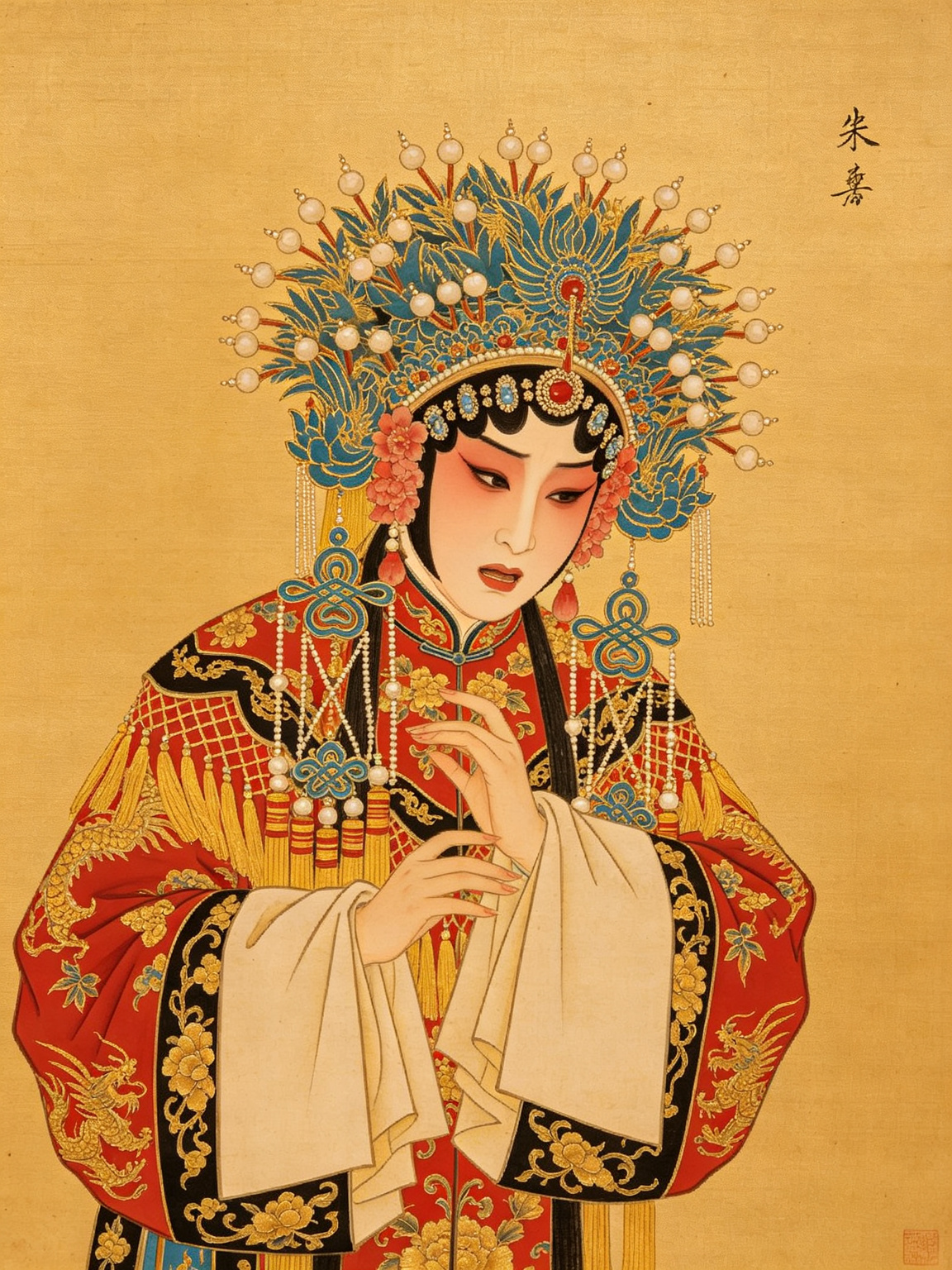 京剧失子惊疯舞台艺术照——程砚秋大师失子惊疯经典舞台形象胡氏，程派青衣失子惊疯