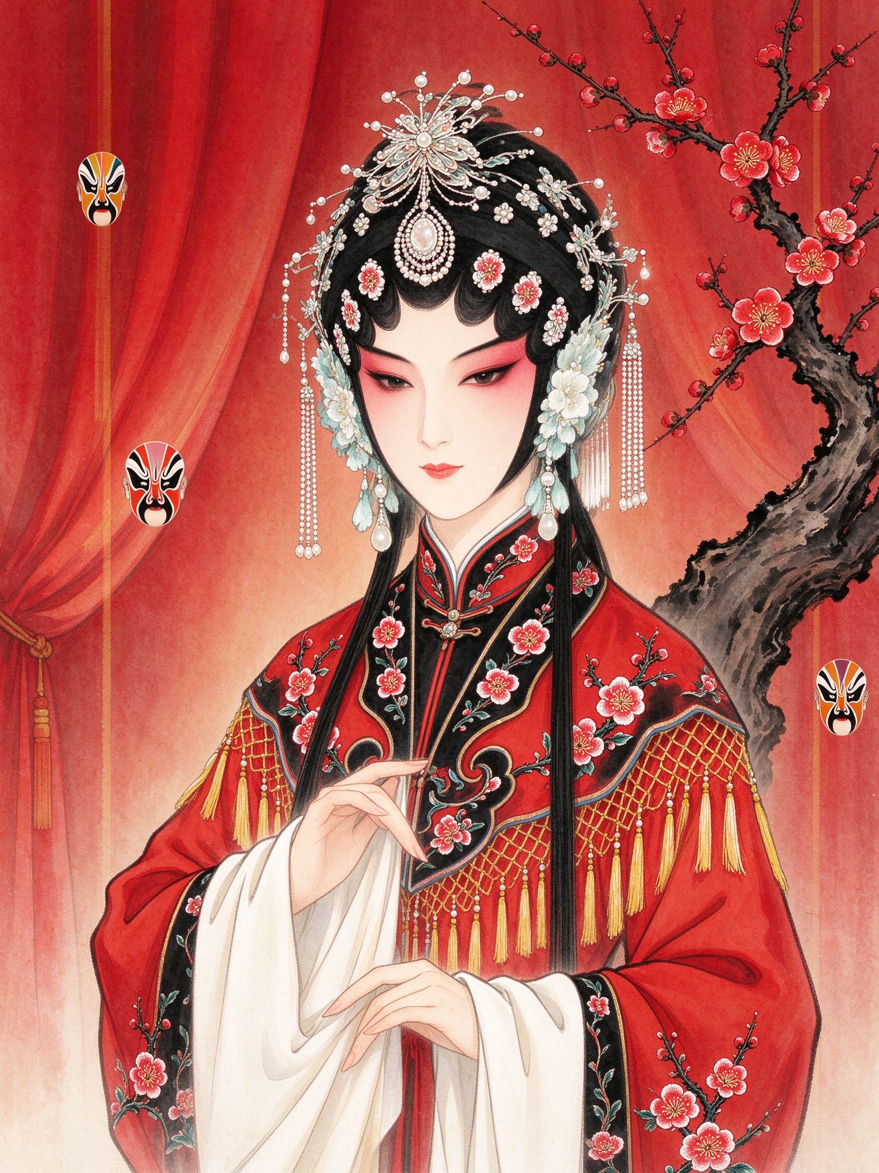 李正敏青衣扮相画像