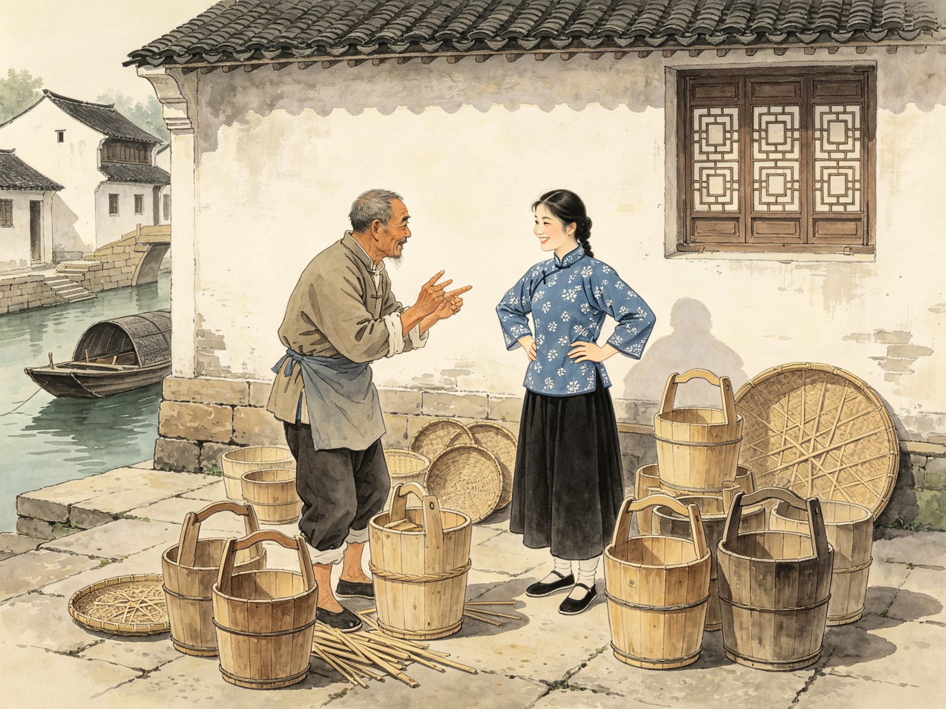 越剧《九斤姑娘》九斤姑娘与张箍桶