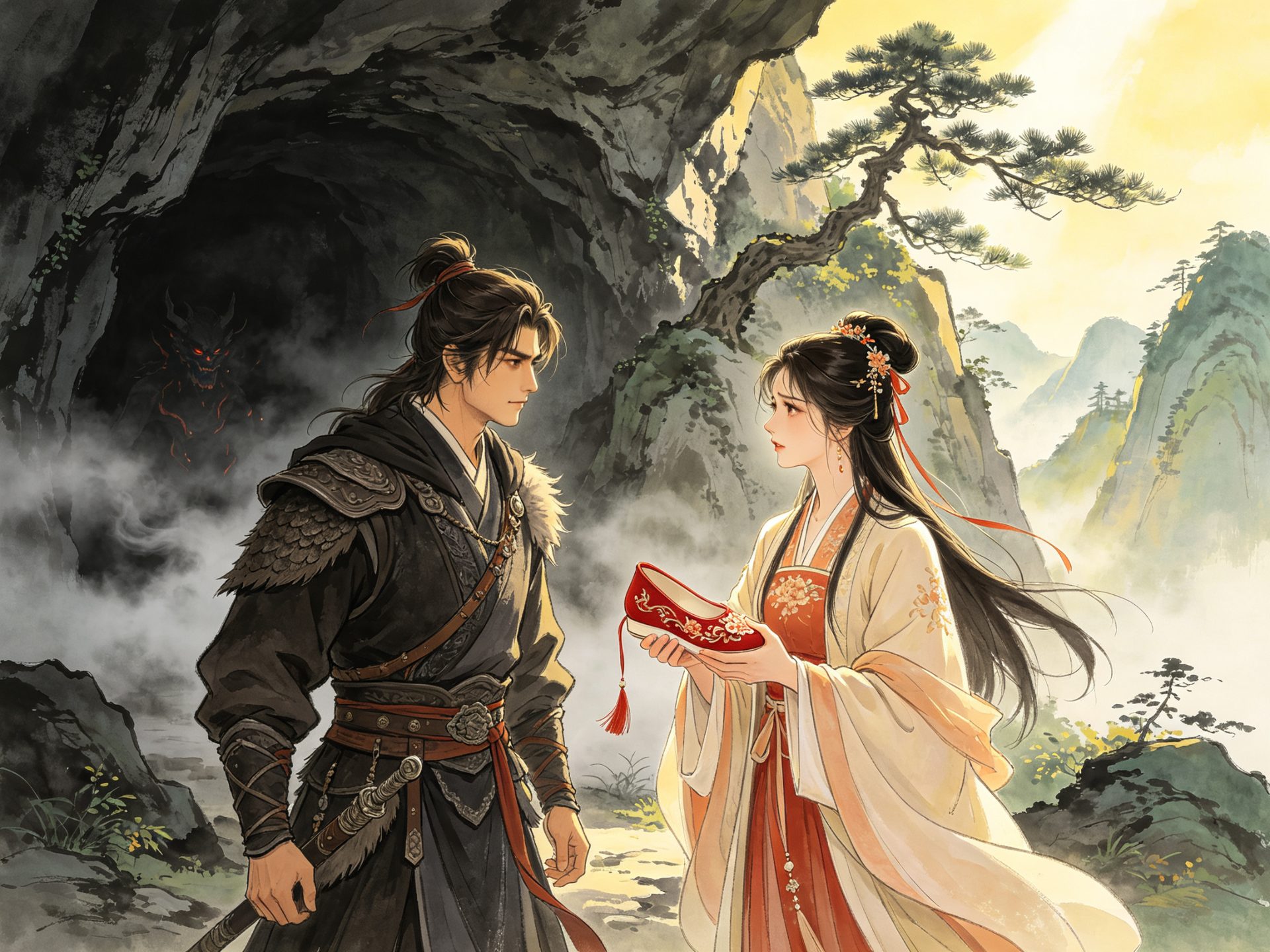 越剧《云中落绣鞋》石义与高蔼霞郡主