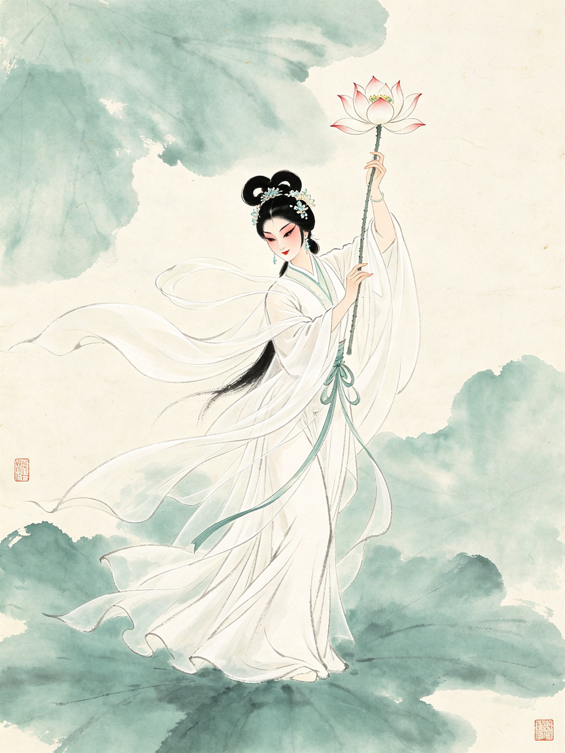 豫剧白莲花人物插图