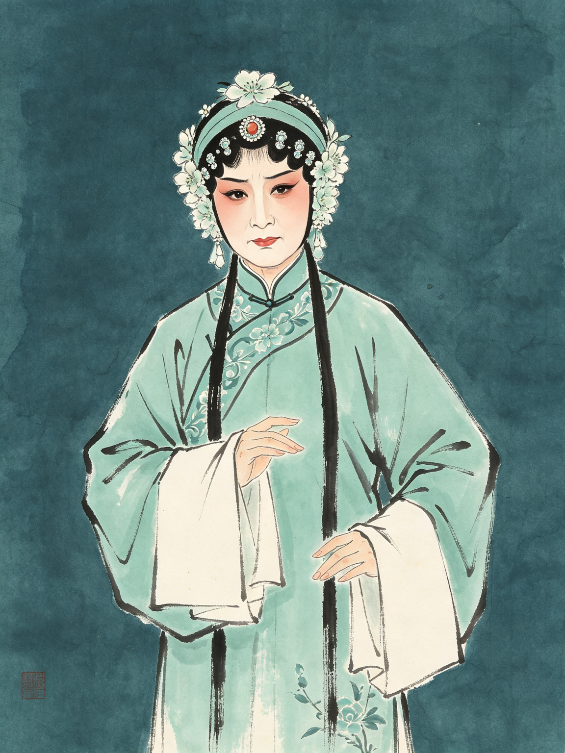 豫剧名家崔兰田人物插图