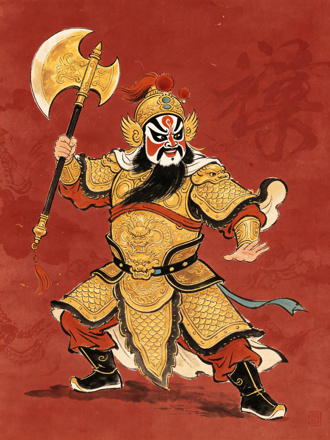 豫剧花打朝人物插图