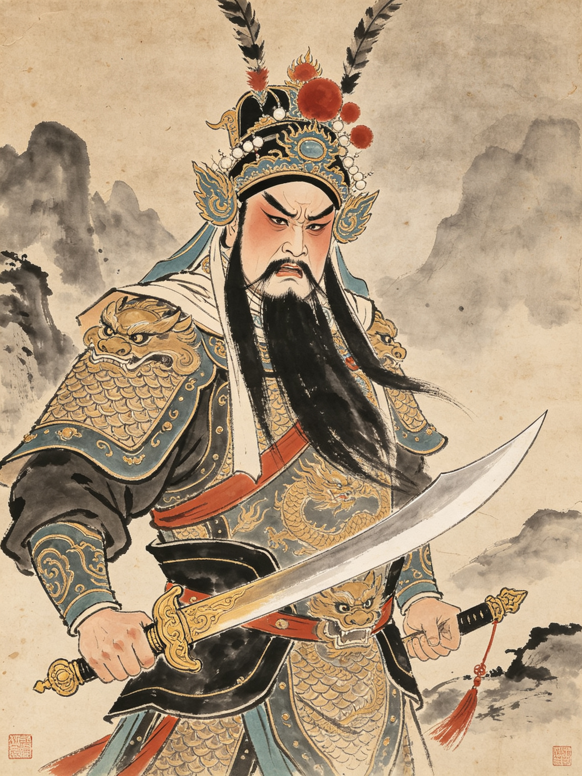 豫剧两狼山人物插图