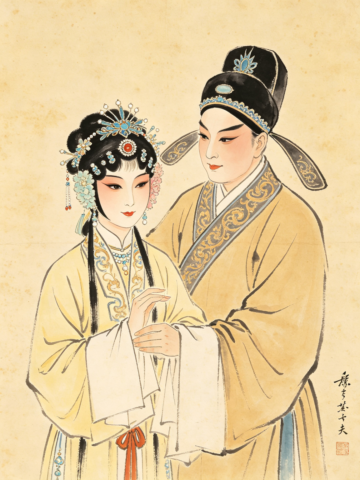 豫剧盘夫索夫人物插图