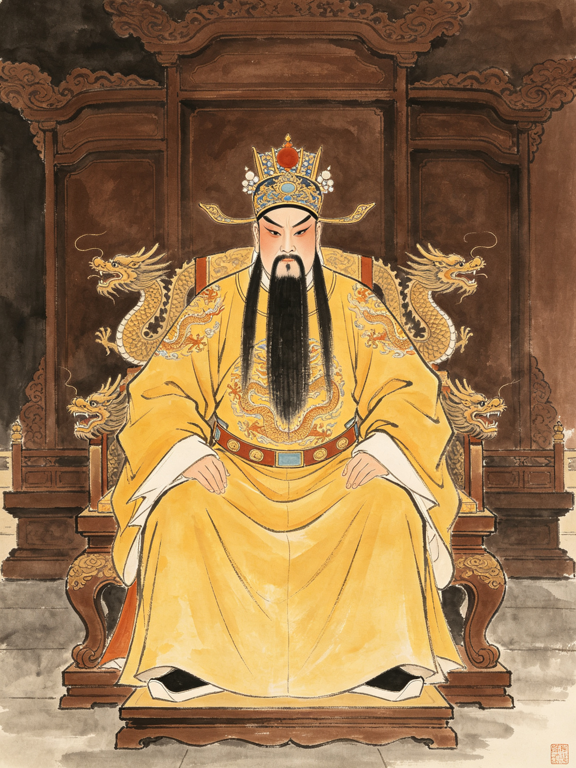 豫剧三哭殿人物插图