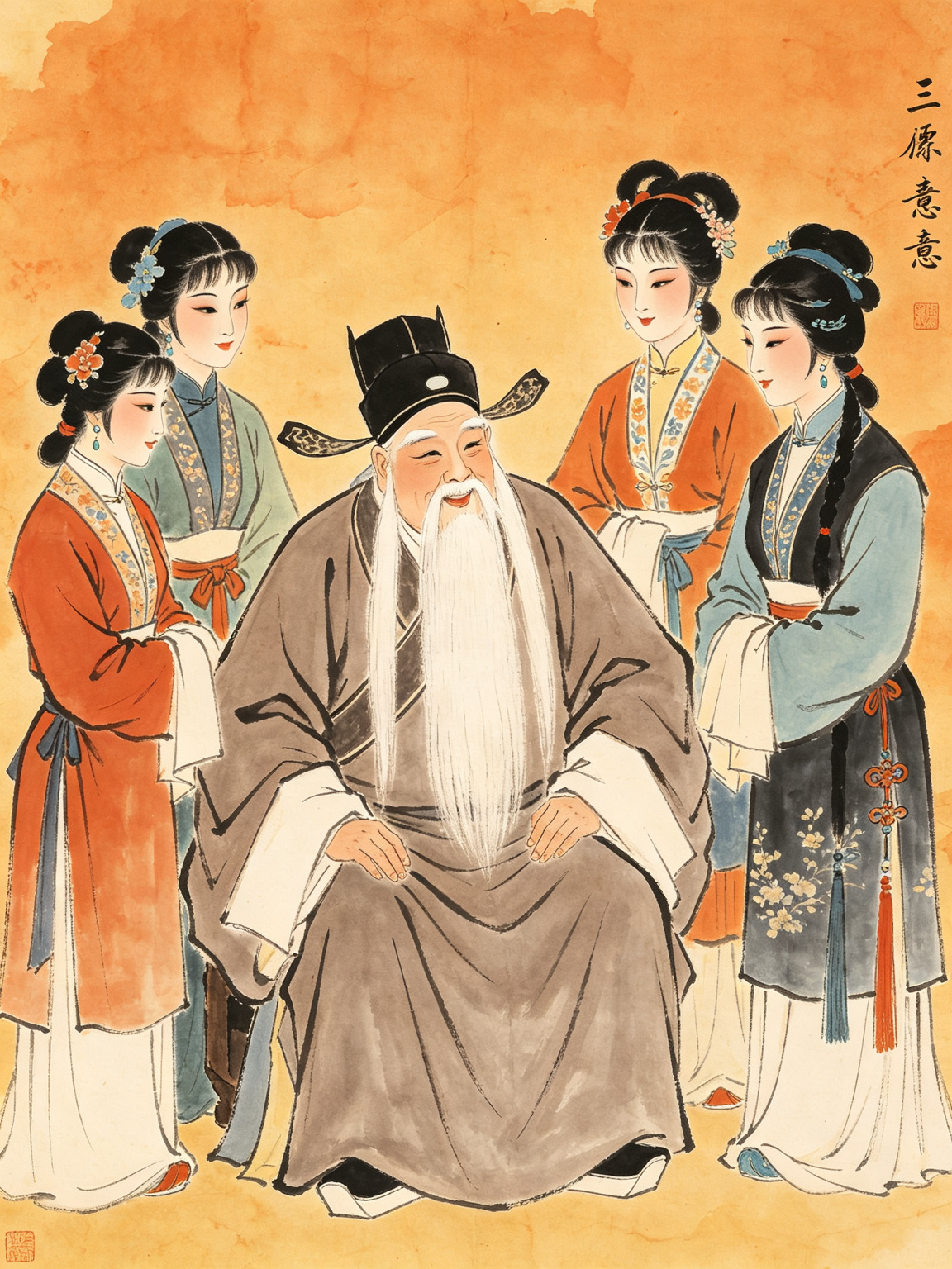 豫剧三愿意人物插图