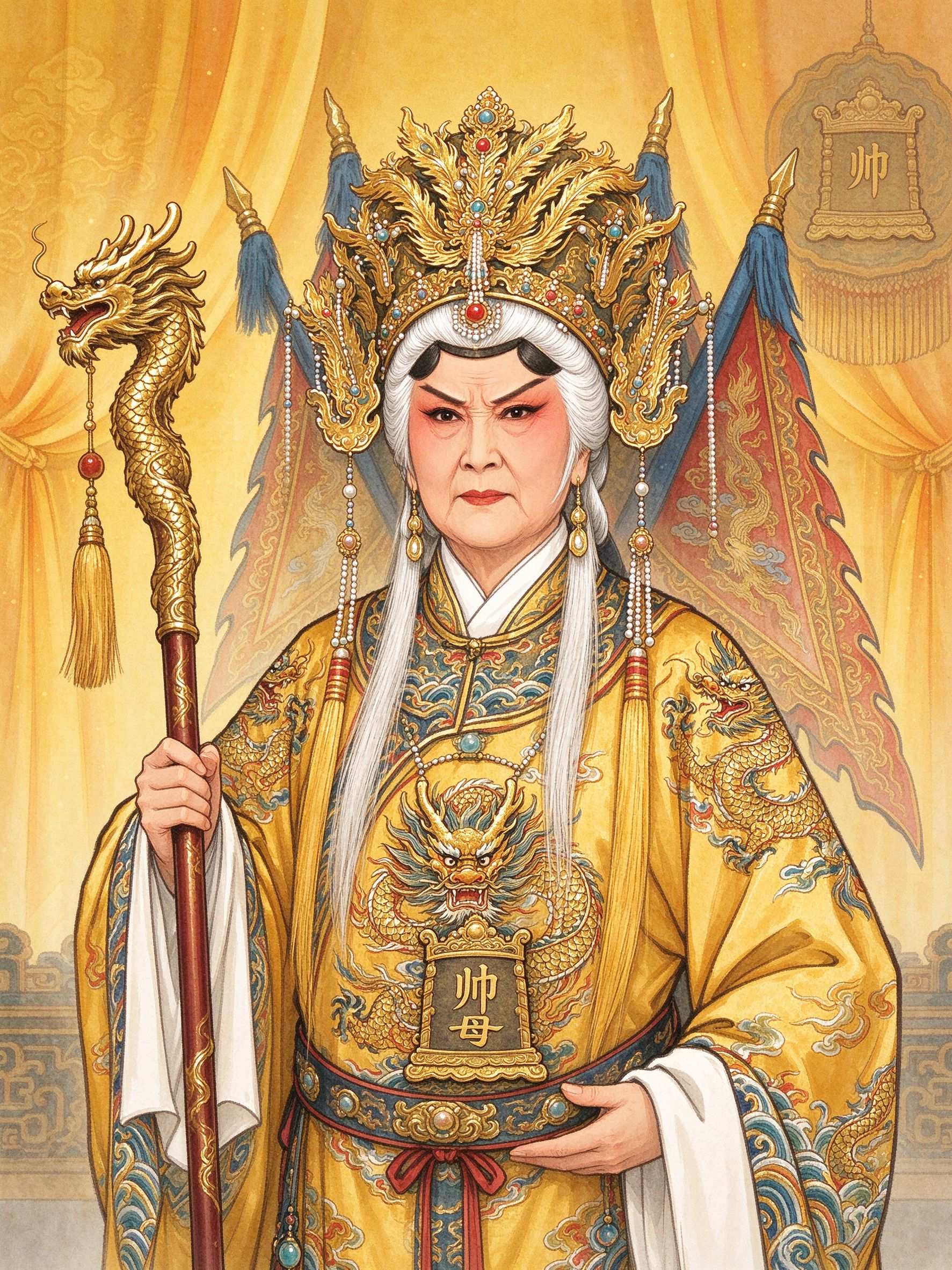 豫剧《五世请缨》佘太君百岁挂帅率杨门女将出征